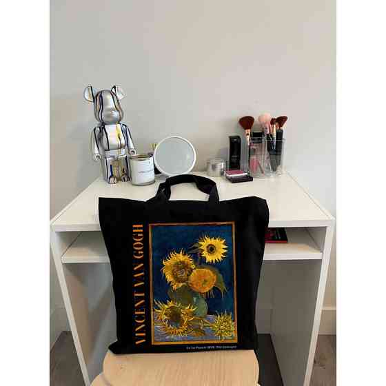 Екошопер BookOpt BK4096 Van Gogh Six Sunflowers  чорний Київ