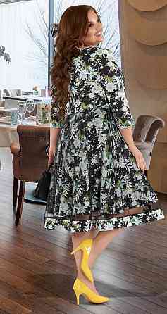 Красивое платье с двойной юбочкой большого размера (52) Киев
