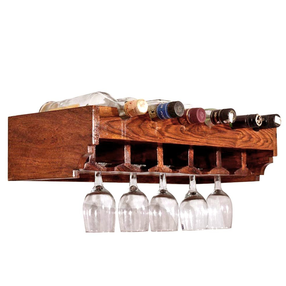 Настенная винная полка 