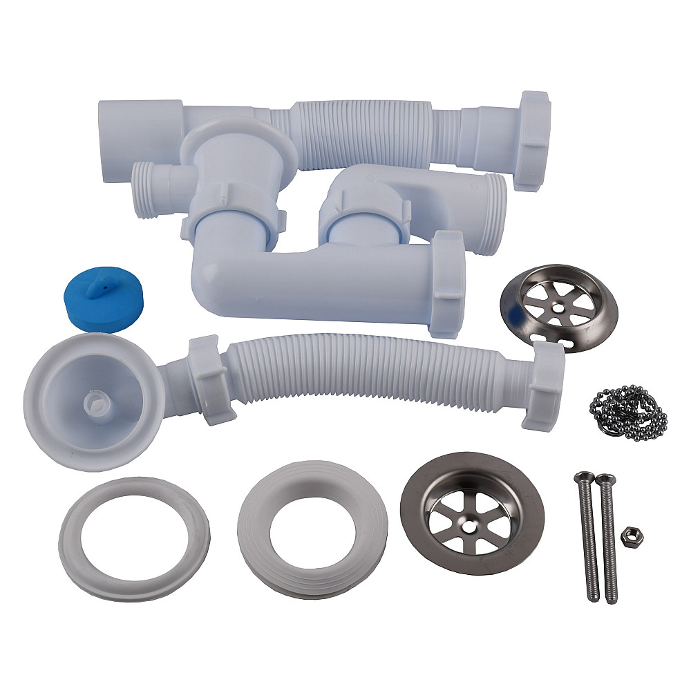 Сифон OPTIMUM для ванни з ревізією, випуском 1 1/2″*40, перелта гнучкою трубою 40*40/50 OPTI 26033 Тернопіль - фото 3