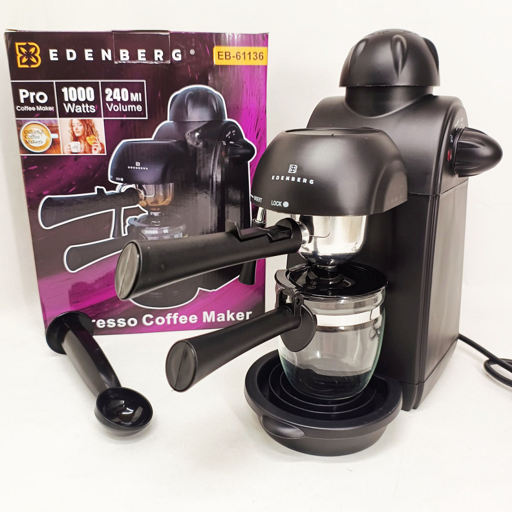 Еспресо кавоварка Edenberg EB-61136 4 чашки 240мл RJ-52 Львів - фото 3