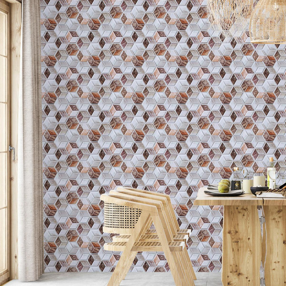 Декоративная ПВХ плитка на самоклейке 3D 280х300х5мм Кубы, цена за 1 шт. (СПП-506) SW-00001135 Днепр - изображение 5