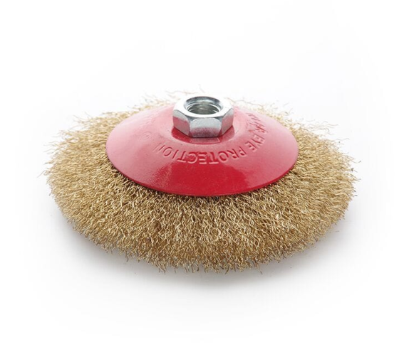 Щітка конус латунна дріт 125мм (КШМ) Харків