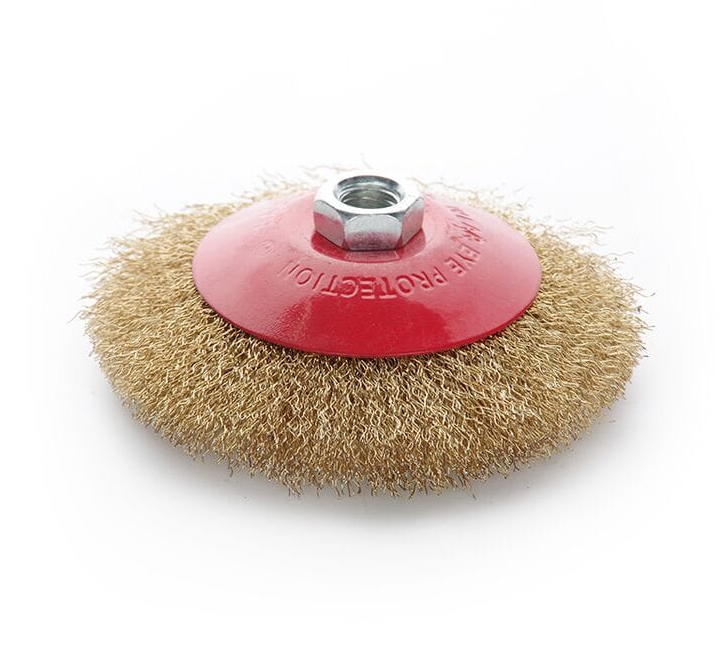 Щітка конус латунна дріт 125мм (КШМ) Харків - фото 1