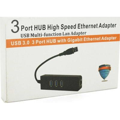 Концентратор Voltronic USB 3.0 to 3xUSB + Ethernet black (YT-3H3+1) Винница - изображение 4
