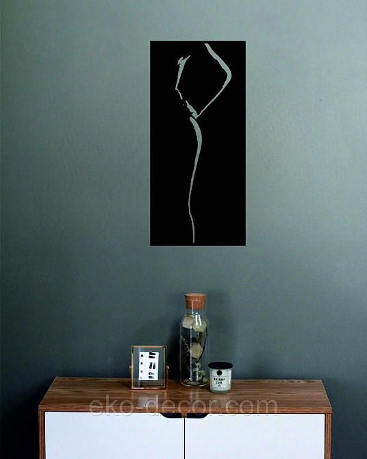 Декоративное настенное Панно «Женский Образ», Декор на стену 110*51 см, Черный Киев - изображение 6