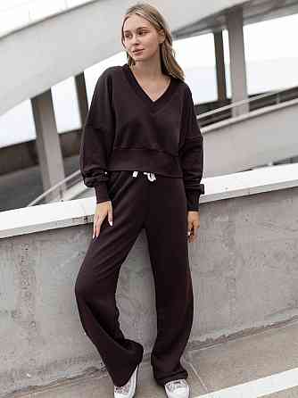 Женский базовый прогулочный костюм двойка: кофта и штаны турецкая трехнить пенье Одесса