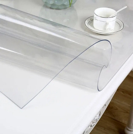 М'яке скло Прозора силіконова скатертина на стіл Soft Glass Захист для меблів 3.4х1.0 м Товщина 1.5  Вінниця - фото 1