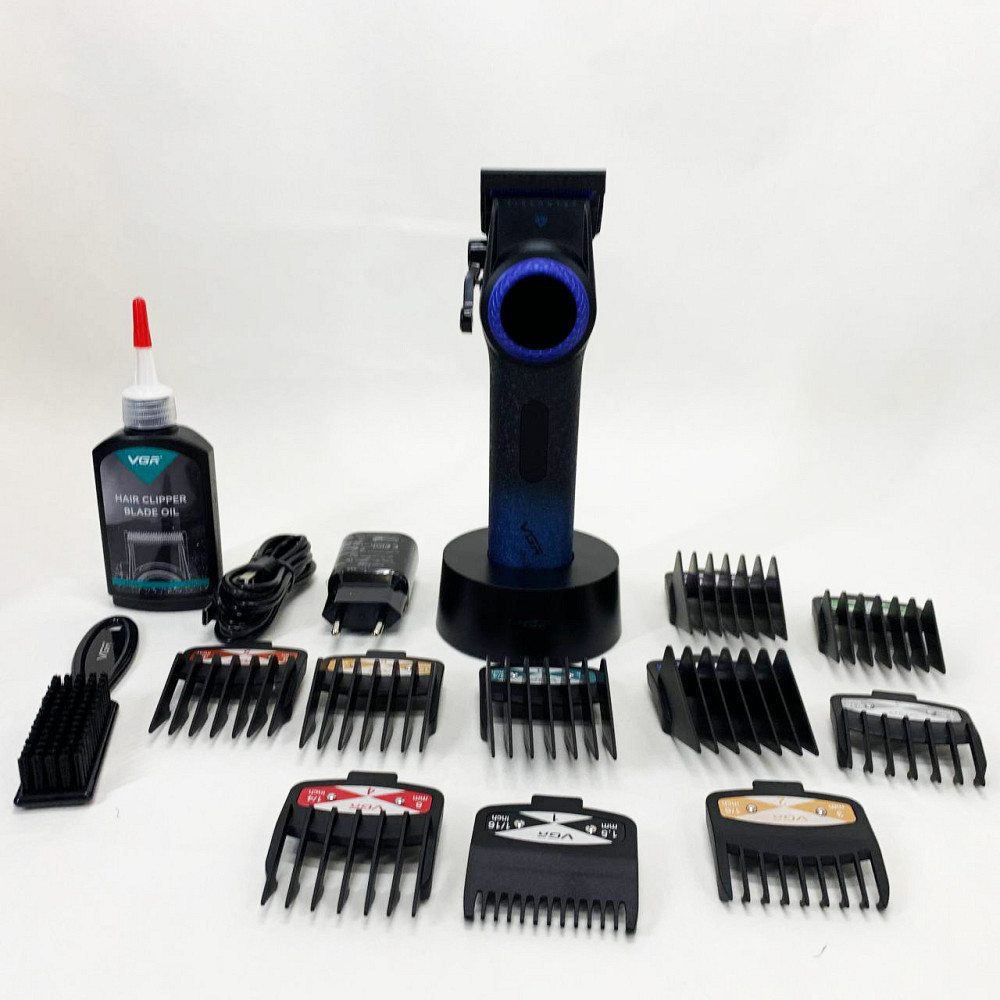 Профессиональная машинка для волос VGR, Аккумуляторная машинка-триммер для стрижки волос AZ-94 Львов - изображение 7
