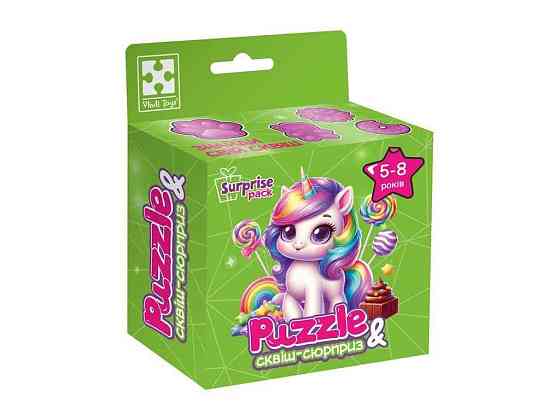 Пазлы с сюрпризом Единорожка 2 VT8030-02 ТМ VLADI TOYS Киев
