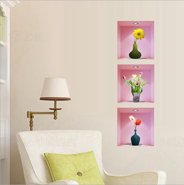 Интерьерная наклейка в комнату Вазы с цветами Киев - изображение 2