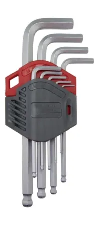 Набор ключей Г-образных WURTH 575241100 HEX с шариком SW1.5-10 мм 9 шт. RED STRIPE Коломыя