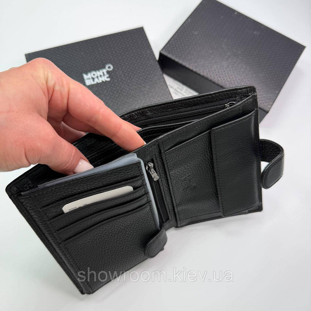 Мужской кошелек на кнопке MB (6602) Киев - изображение 6