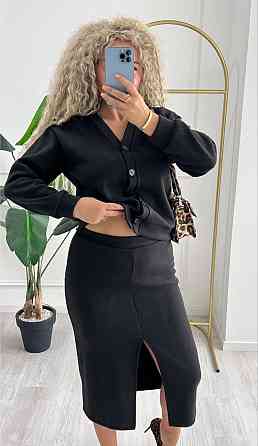 Женский невероятный костюм кардиган+юбка ангора вязка на трикотаже Одесса