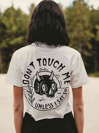 Футболка женская с принтом 44 Белая 2634325381 Днепр