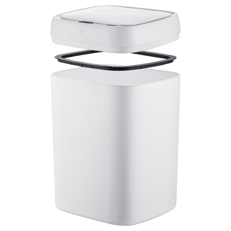 Відро для сміття сенсорне прямокутне Mixxus Wave-TC0314 White 14 л (колір білий) (MI8404)   ( 24011 ) Харків - фото 4