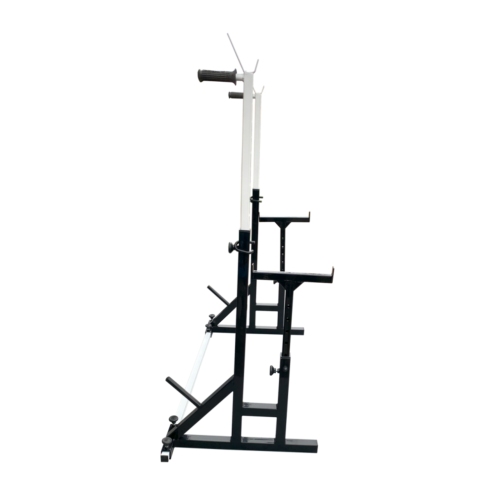 Регульовані стійки під штангу зі страховкою та брусами Чорно-білі Київ - фото 4