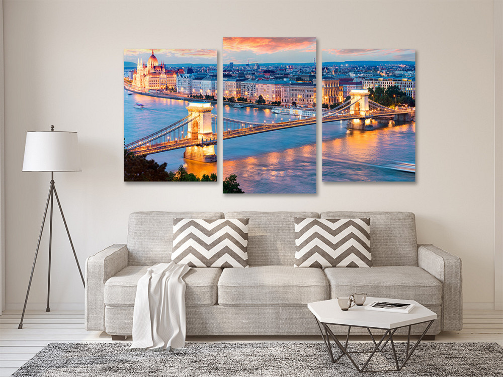 Модульная картина в гостиную / спальню  Будапештський міст Art-631_3 Киев - изображение 2