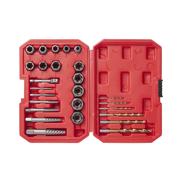 Набір екстракторів та свердел для пошкоджених болтів і гайок, 26 шт. INTERTOOL SD-8009 Київ - фото 3