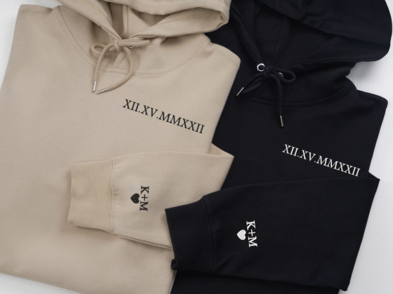 Парні худі з річницею та власними ініціалами Чернівці