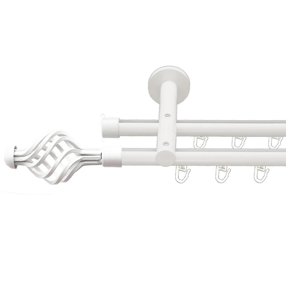 Карниз Orvit Арезо металевий дворядний реверсивний профільна труба  Арктіс 19\19 мм 300 см (00-00027574) Львов - изображение 1