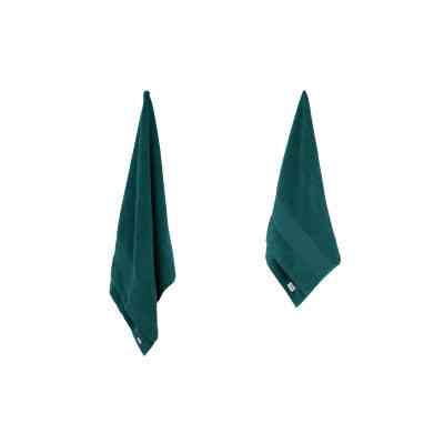 Рушник Ardesto набір махрових Lotus 2 шт 50х90 см індіго, 70х140см, 100% бавовна, смарагд (ART2357EM) Вінниця