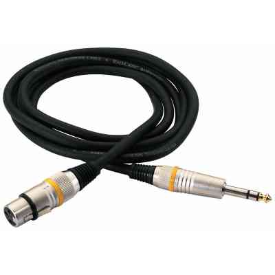 Мікрофонний кабель RockCable Microphone Cable - XLR (f) / TRS Jack 3m (RCL 30383 D6 F BA) Вінниця