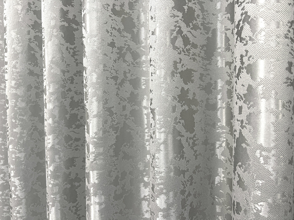 Комплект штор VR-Textil Льон Мармур 150х270 2шт і Тюль 500х270 1263ш-1672т Світло-сірий з білим 71-167/4 Київ - фото 8