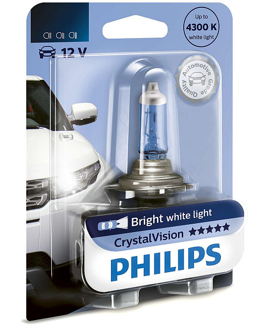 Галогенова лампа PHILIPS 9005CVB1 HB3 65 W 12 V P20d CrystalVision Харків - фото 1