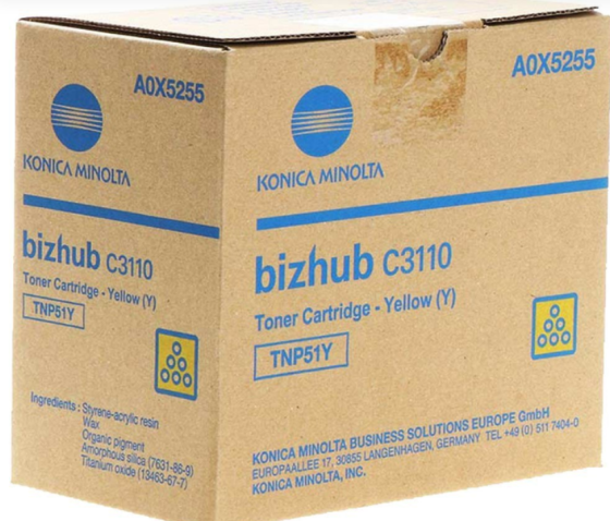 Тонер TNP51Y A0X5255 жовтий / yellow Konica Minolta bizhub C3110 Київ