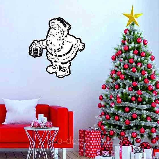 Декоративне настінне Панно «Дід Мороз», Декор на стену Київ