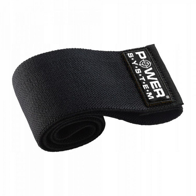Тканева гумка для фітнесу та спорту Power System PS-4092 Booty Band LVL 2 Black/Green (d_80 см. нава Кам'янське - фото 3