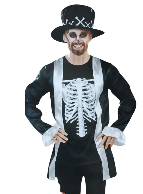 Чоловічий костюм Король Мертвих для вечірки на Хелловін розмір L 52-54 чорний Київ - фото 3