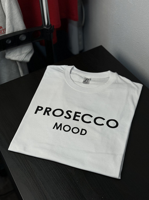 Футболка с принтом - "PROSECCO MOOD" XXL Чернівці - фото 1