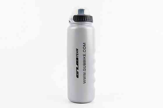 Фляга пластикова 1000мл, з захисною кришкою, сіра (GUB) Киев