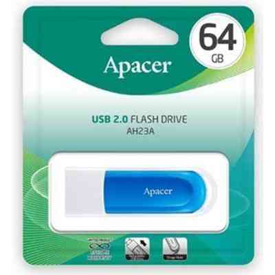 USB флеш накопичувач Apacer 64GB AH23A White USB 2.0 (AP64GAH23AW-1) Вінниця