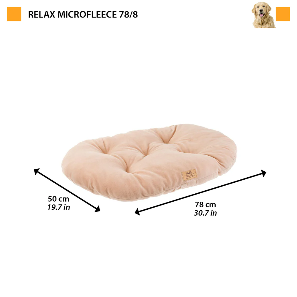 Лежак - подушка для собак и котов из микрофлиса Ferplast Relax Microfleece (Ферпласт Релакс Микрофлис) 78 x 50 cm - 78/8, Серый Запорожье - изображение 2