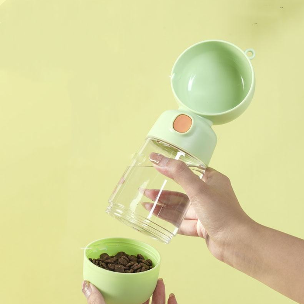 Поїлка-пляшка для собак 2-в-1 з контейнером для їжі,350мл,AND 123 SBR Київ - фото 4