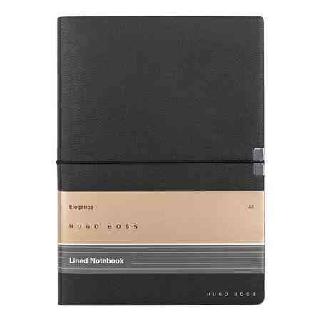 Блокнот A5 Hugo Boss Elegance Black Lined Ровно