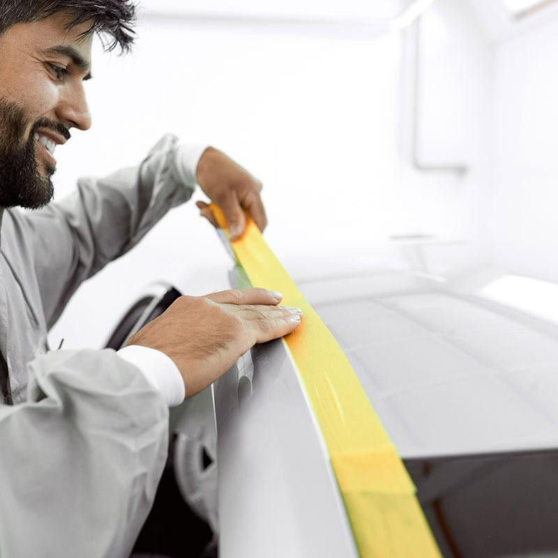 Маскуюча малярська стрічка HPX 4400 для зовнішнього застосування і чітких контурів 24 мм*50 м помаранчева (FP2550) Киев - изображение 3