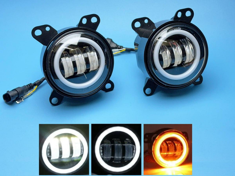 Протитуманні LED фари DAF XF105, CF65, CF75, CF85, LF45, LF55 білі (35вт) + Ходові огні + поворот Харків - фото 1