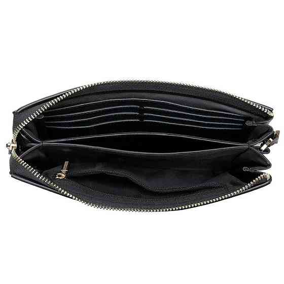 Мужская барсетка на запястье из кожи 20237 Vintage Черная Киев