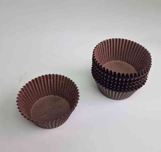 Тартолітка для кексів 125А кругла коричнева D55 H35 (100 шт.) (1 уп.) Харків