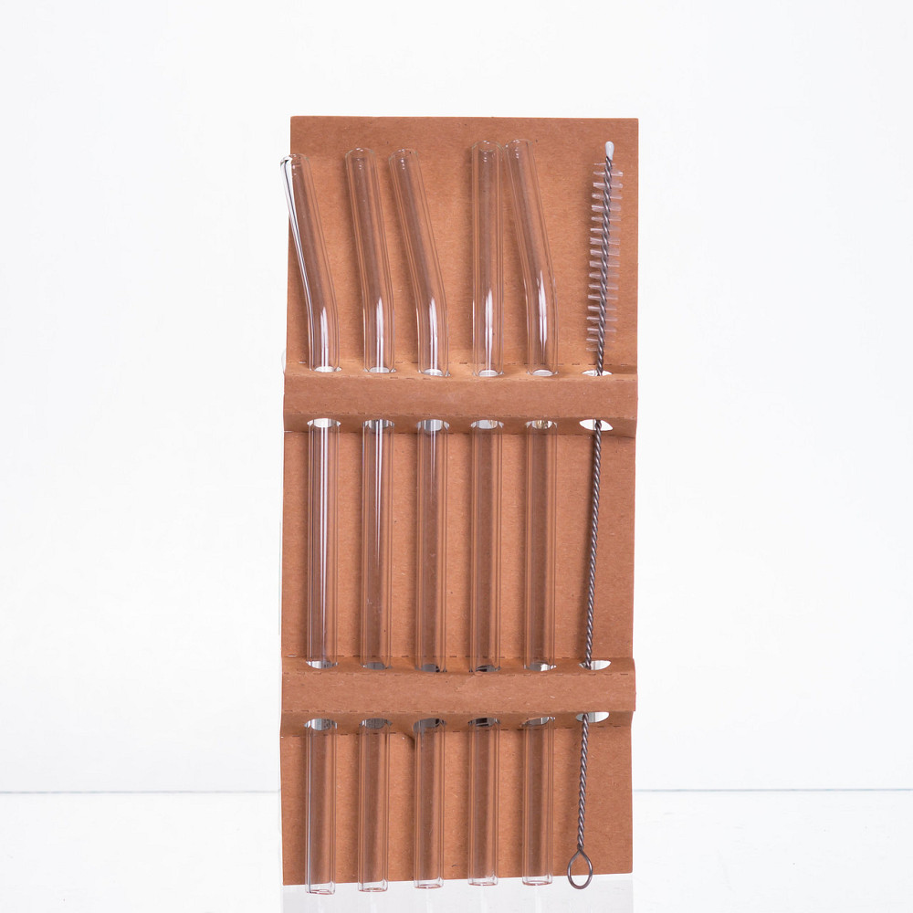 Набор стеклянных трубочек с чистящей щеткой Киев - изображение 2