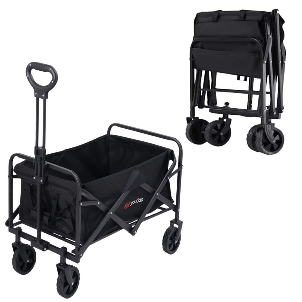 Набір візок з стільницею 78х45см складні для кемпінгу перевезення речей, багатоцільовий об'єм 68,5 л для походів на природу Кам'янець-Подільський - фото 4