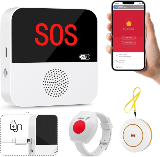 Кнопка екстреного виклику WIOONI SOS Tuya з Wi-Fi Луцк
