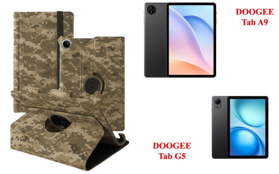 Чехол Spinner360 для планшета Doogee Tab A9, цвет Klasika Хаки Киев