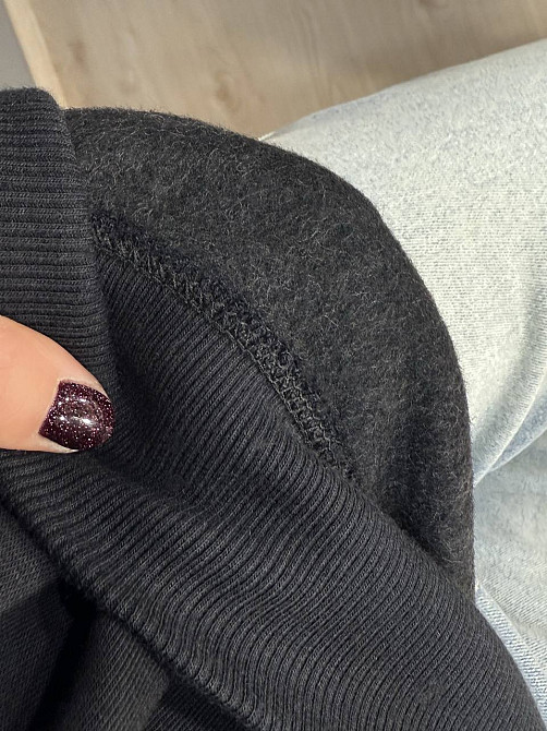 Світшот жіночий Pepper&mint 23-18 утеплений фліс чорний, чорний, M Київ - фото 16