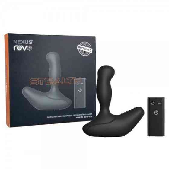 Масажер простати Nexus Revo Stealth з головкою, яка обертається і пультом ДК Sex Aura Київ