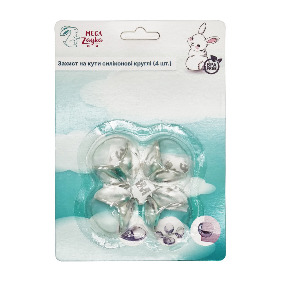 Силиконовые защитные углы для мебели MGZ-0807, 4 шт Винница - изображение 1